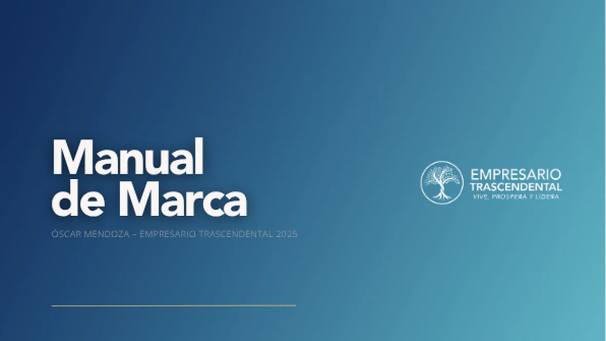 Portada: Empresario Trascendental · Manual de marca